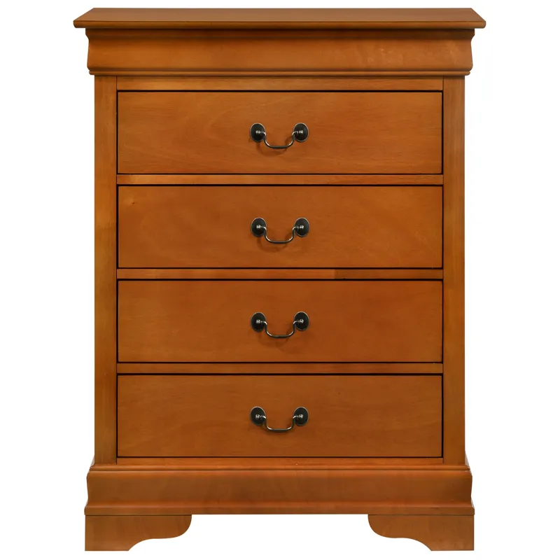 Louis Phillipe - G3160-BC 4 Drawer Chest - Oak