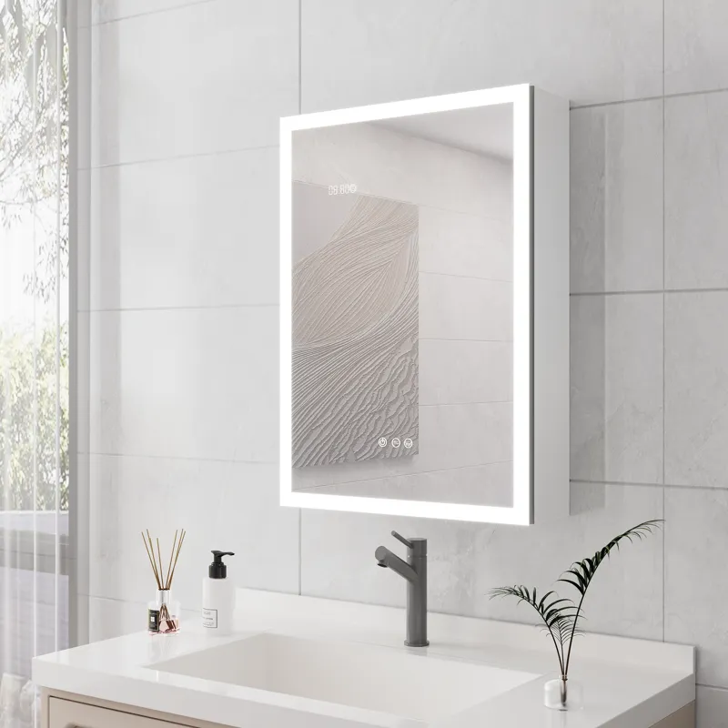 Bathroom Medicine Cabinet With Lights, 28×20\" LED Medicine Cabinet With Mirror, Lighted Medicine Ca