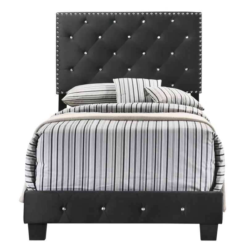 Suffolk - G1407-TB-UP Twin Bed - Black