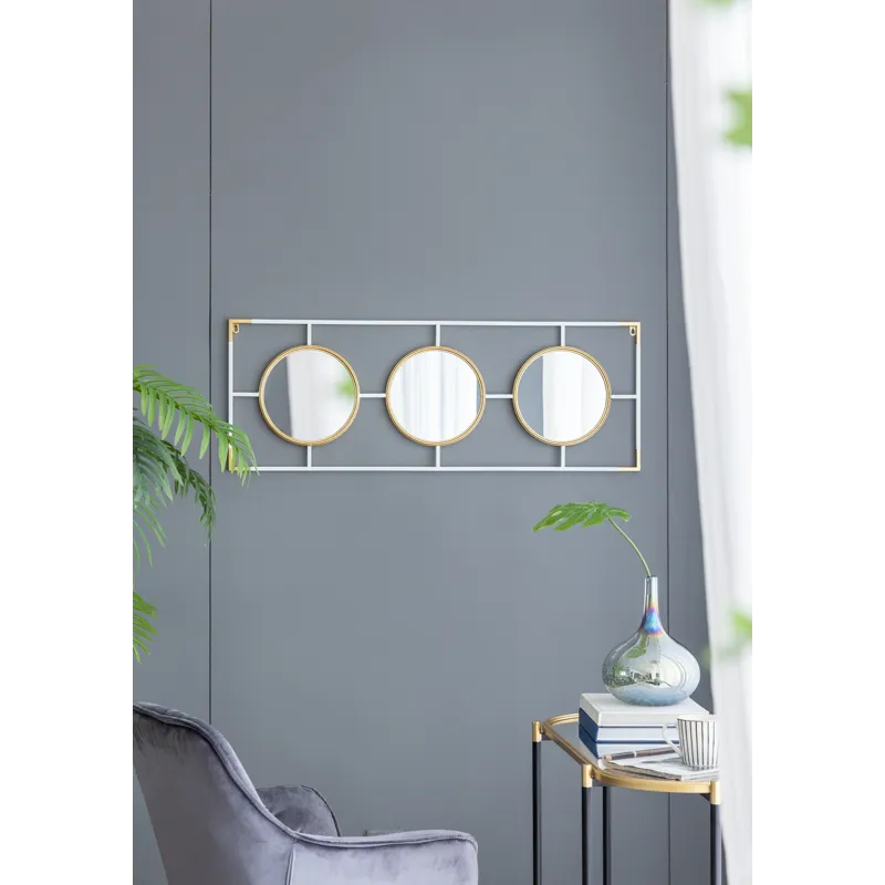 Frame With Mirror - Gold / White