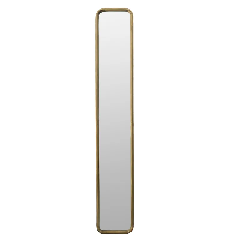 Full Length Mirror With Antique Metal Frame, Long Mirror For Hallway Living Room Bedroom Bathroom - 