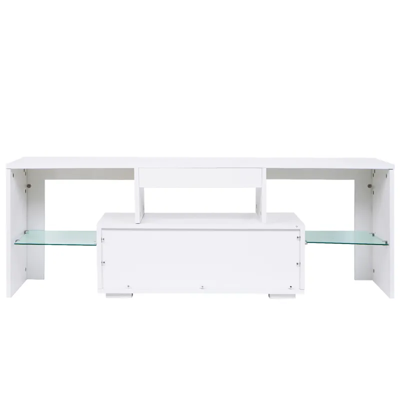 TV Stand With Storage 43\" LED Modern TV Media Console Entertainment Center With Drawer TV Cabinet F
