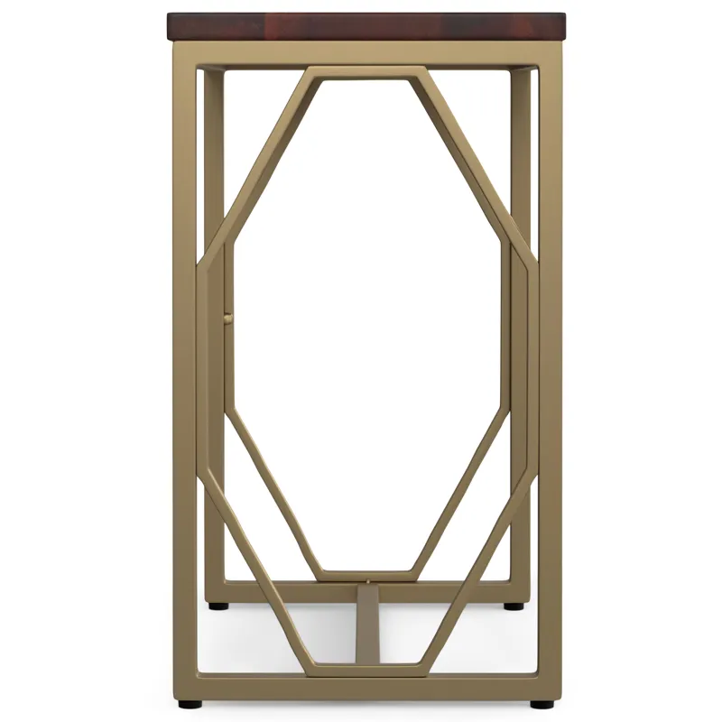 Selma - Metal and Wood Accent Table - Cognac