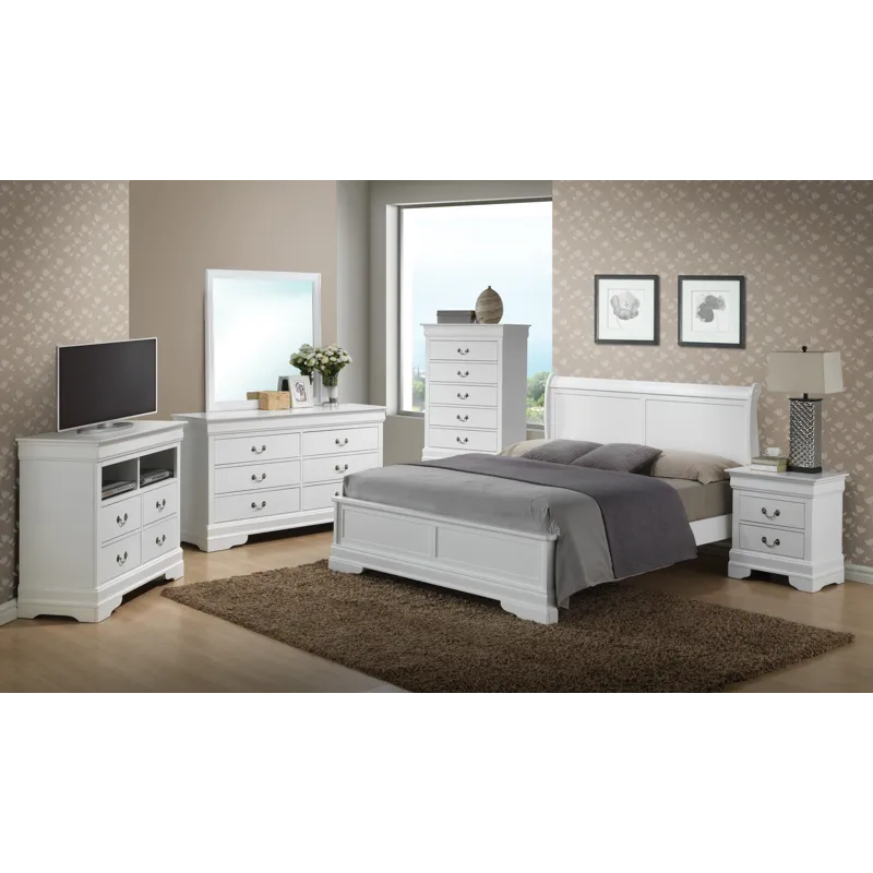 Louis Phillipe - G3190E-FB3 Full Bed - White