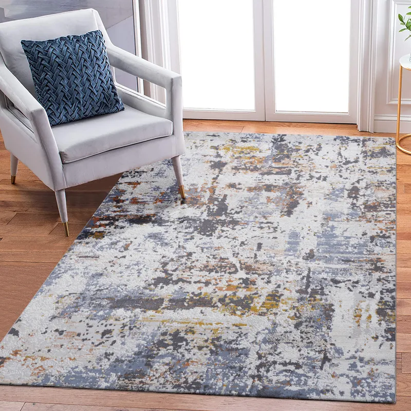 6\' x 9\' Abstract Non-Shedding Living Room Bedroom Dining Home Office Stylish And Stain Resistant A