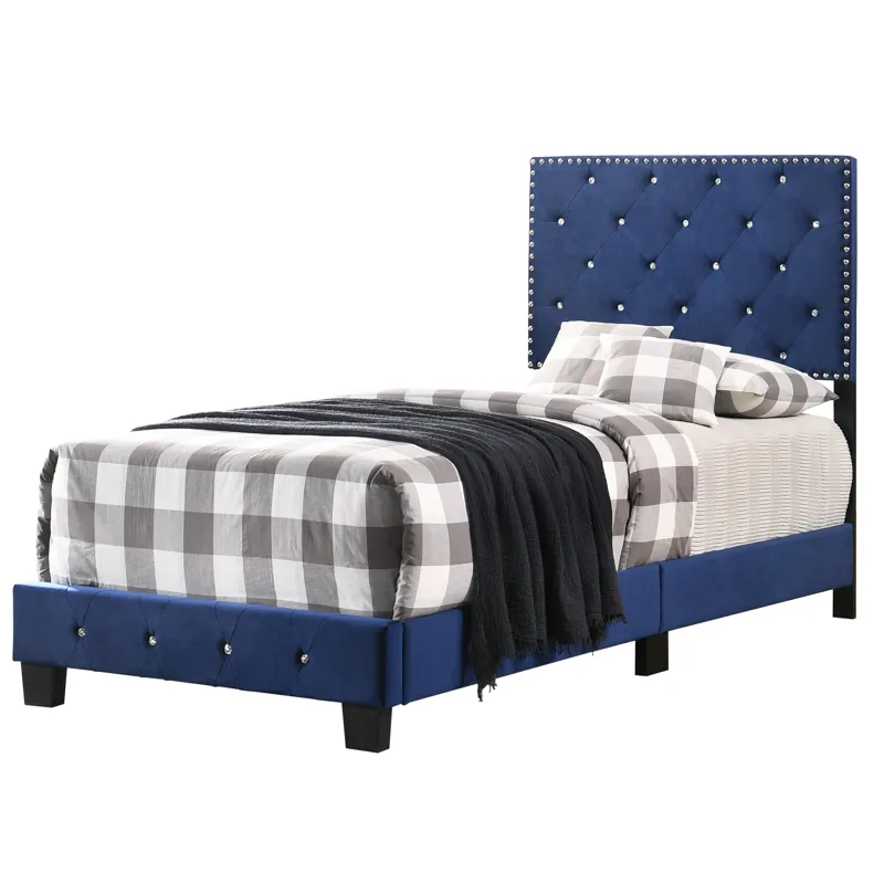 Suffolk - G1405-TB-UP Twin Bed - Navy Blue