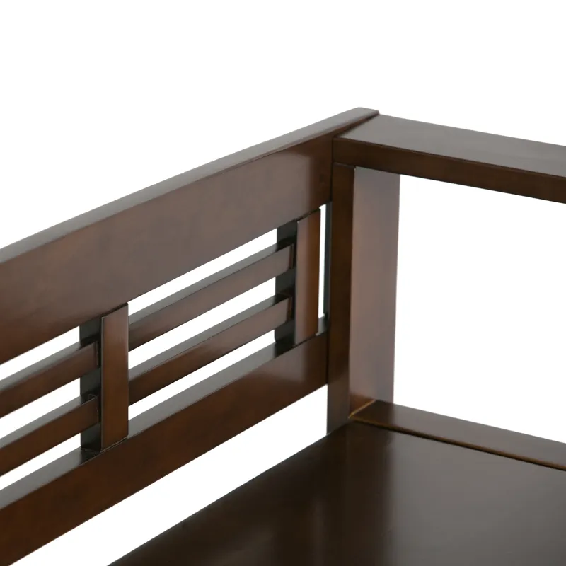 Adams - Entryway Storage Bench - Rustic Medium Brown