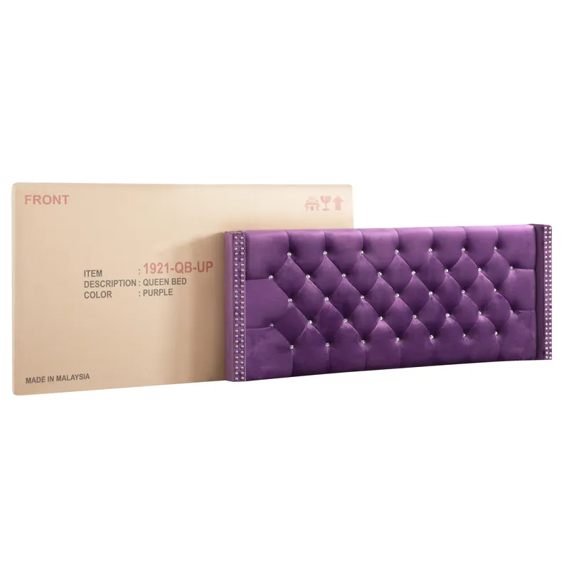 Julie - G1921-QB-UP Queen Upholstered Bed - Purple