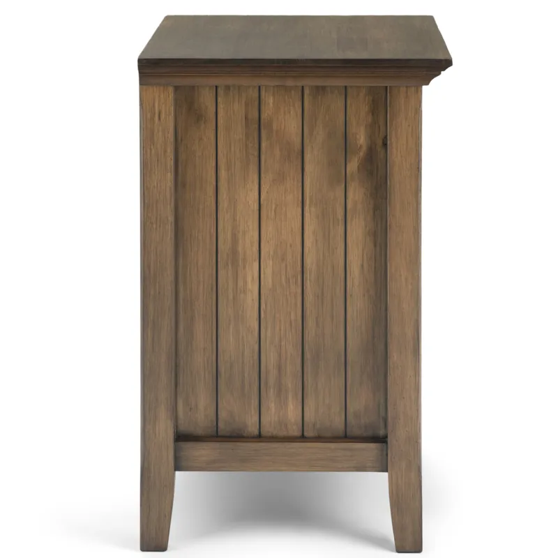 Acadian - Bedside Table - Rustic Natural Aged Brown