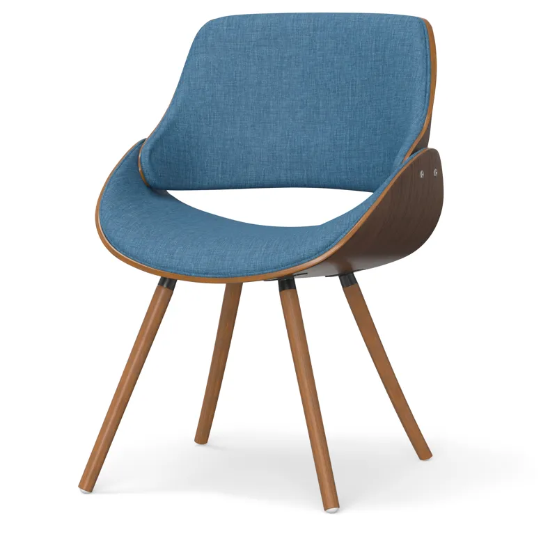 Malden - Bentwood Dining Chair with Wood Back - Blue