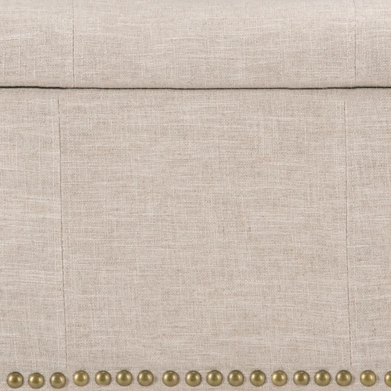 Kingsley - Large Storage Ottoman - Natural