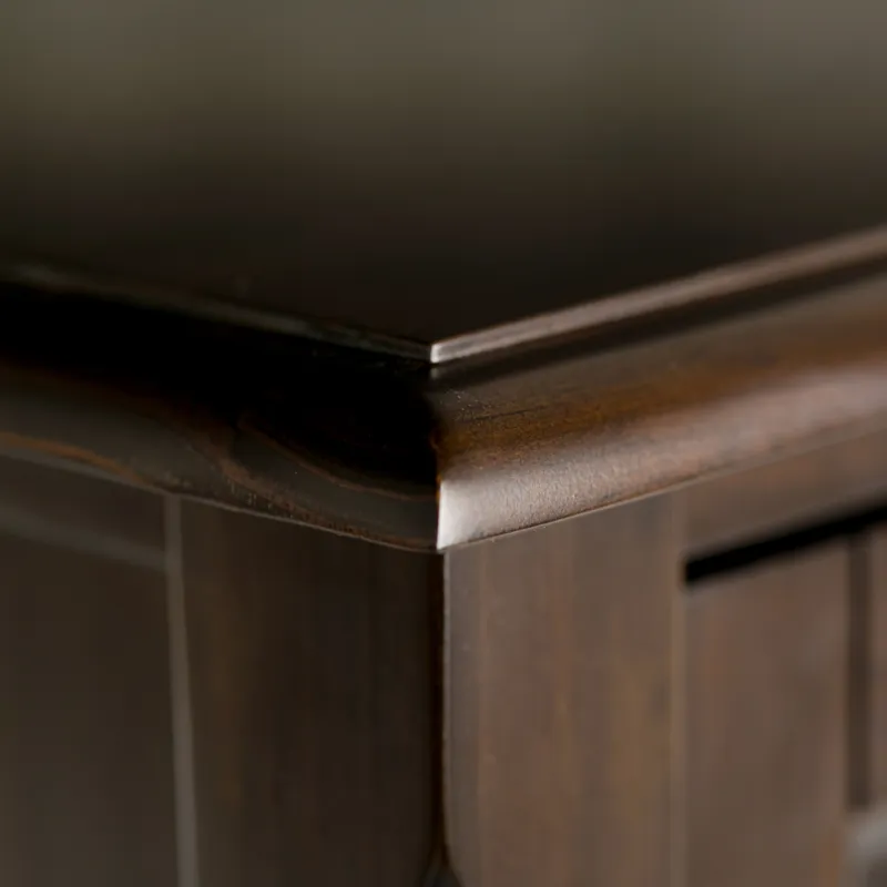 Burlington - Tall TV Media Stand - Mahogany Brown