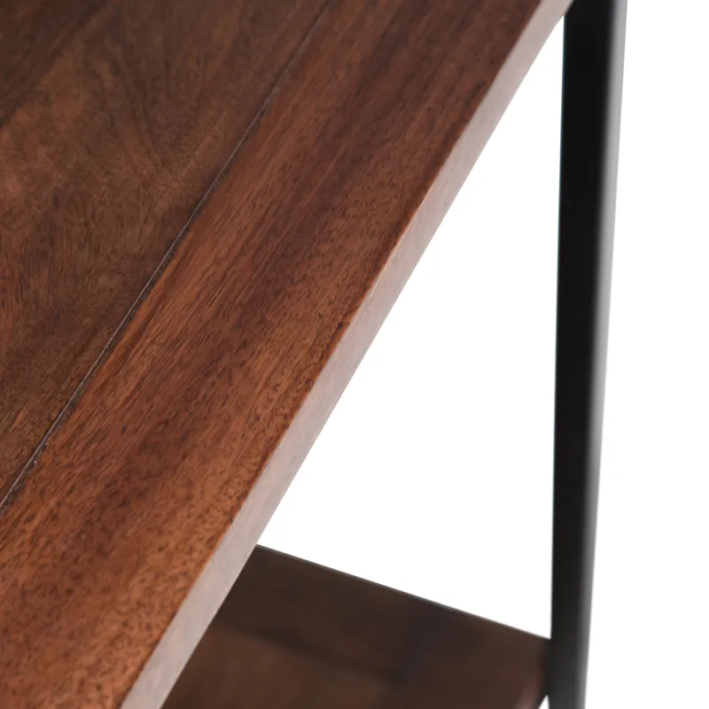 Skyler - Console Sofa Table - Dark Cognac Brown