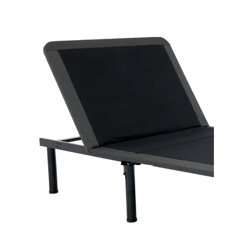 Twin Long Size Adjustable Bed Frame With Voice Activated Controls - Black