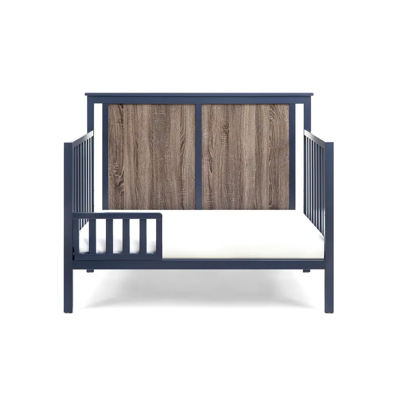 Connelly - 4-in-1 Convertible Crib - Midnight Blue/Vintage Walnut