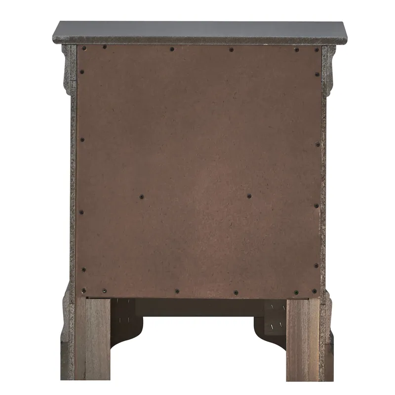 Verona - G6702-N Nightstand - Metalic Black
