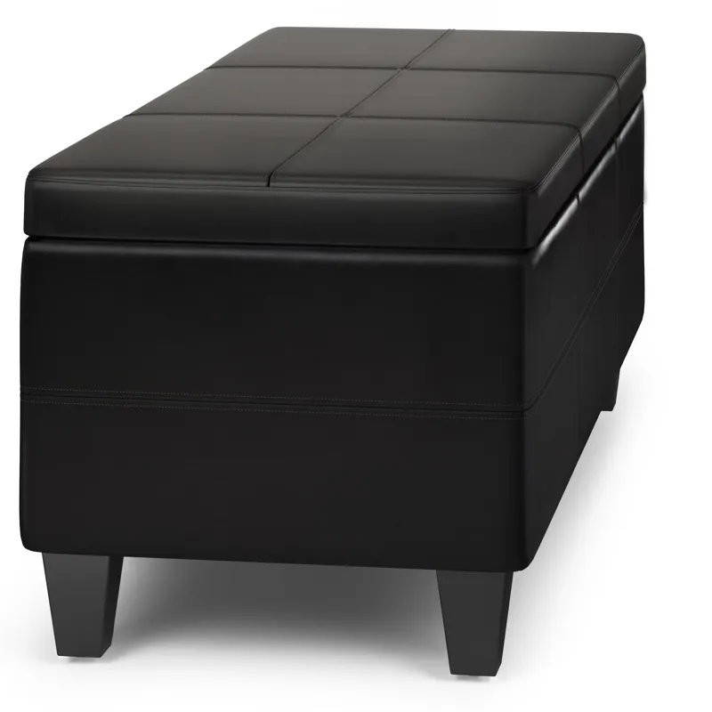 Afton - Storage Ottoman Bench - Tanners Brown