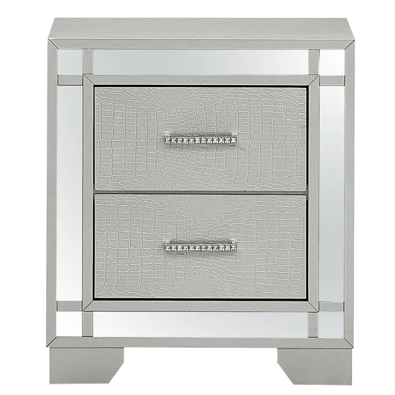 Madison - Nightstand - Silver Champagne