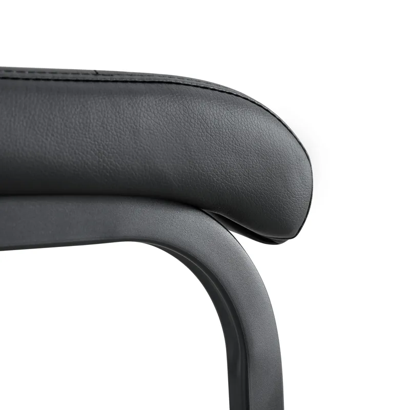 PU Chair Barstool Dining Counter Height Chair (Set of 2) - Black