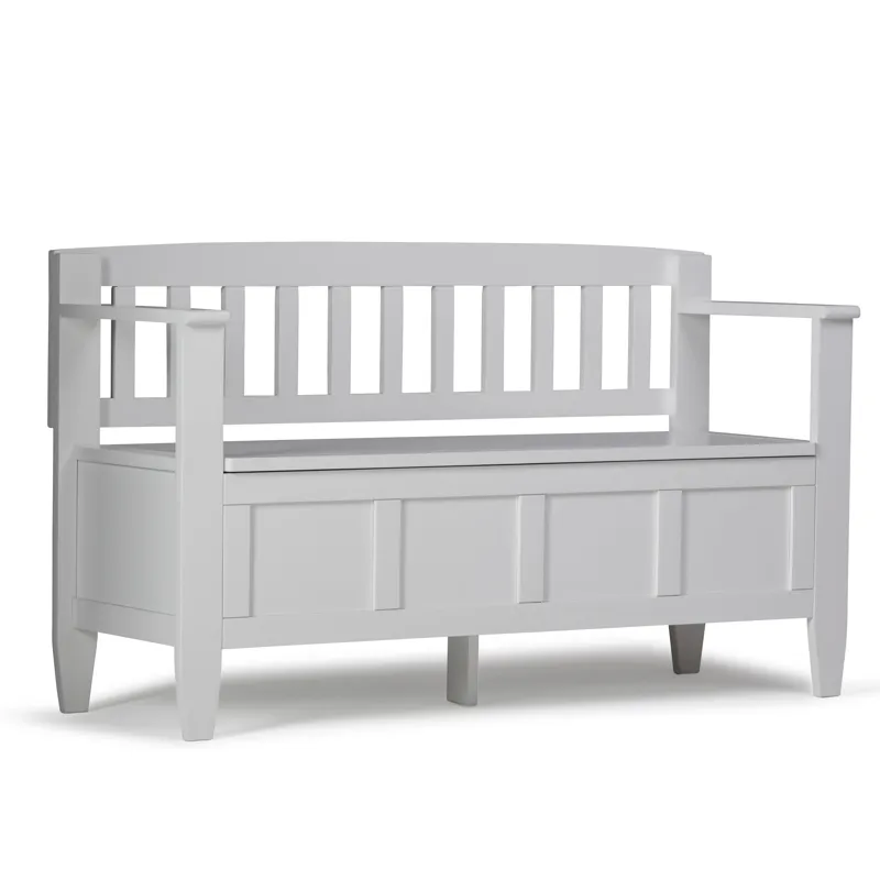 Brooklyn - Entryway Storage Bench - White