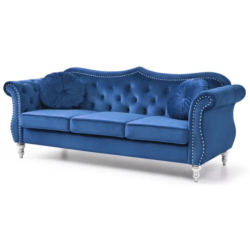 Hollywood - G0661A-S Sofa - Navy Blue