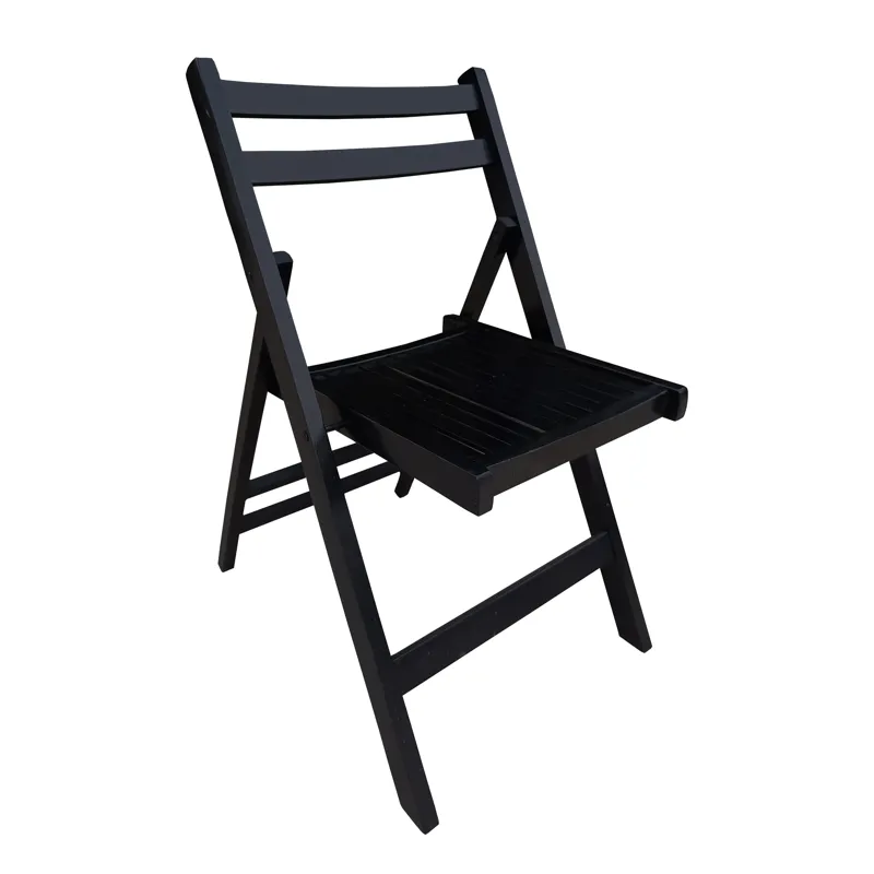 Folding Special Event Chairs, Foldable Style (Set of 4) - Black
