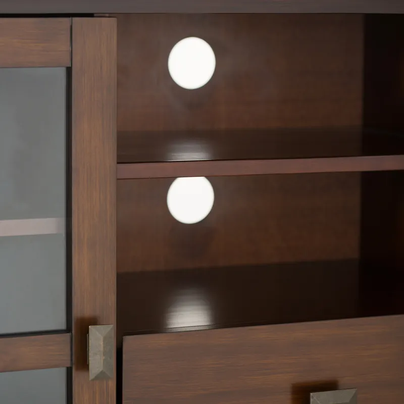 Artisan - Tall TV Media Stand - Russet Brown