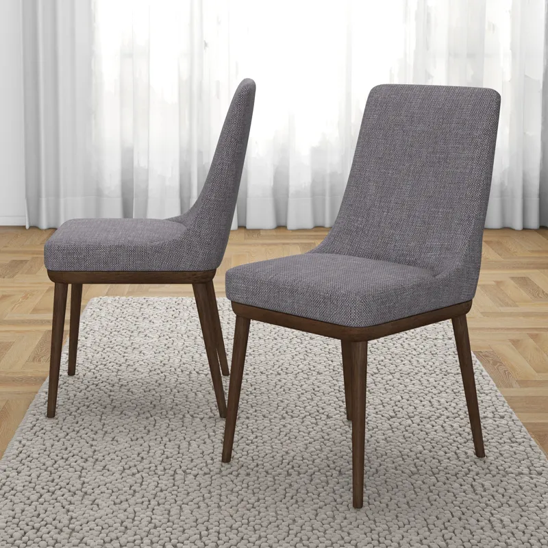Kate - Mid-Century Modern Dining Chair (Set of 2) - Gray