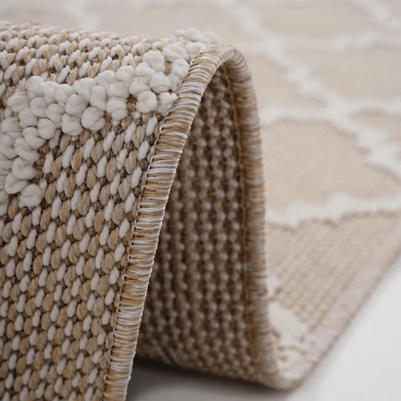 Guros - 2\' x 8\' Trellis Indoor / Outdoor Area Rug - Ivory
