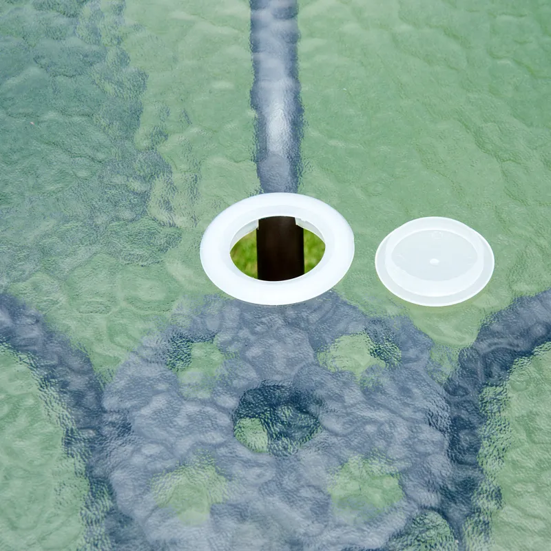 Outsunny - 6 Piece Patio Dining Set For 4 With Umbrella, Outdoor Table And Chairs With 4 Folding Din