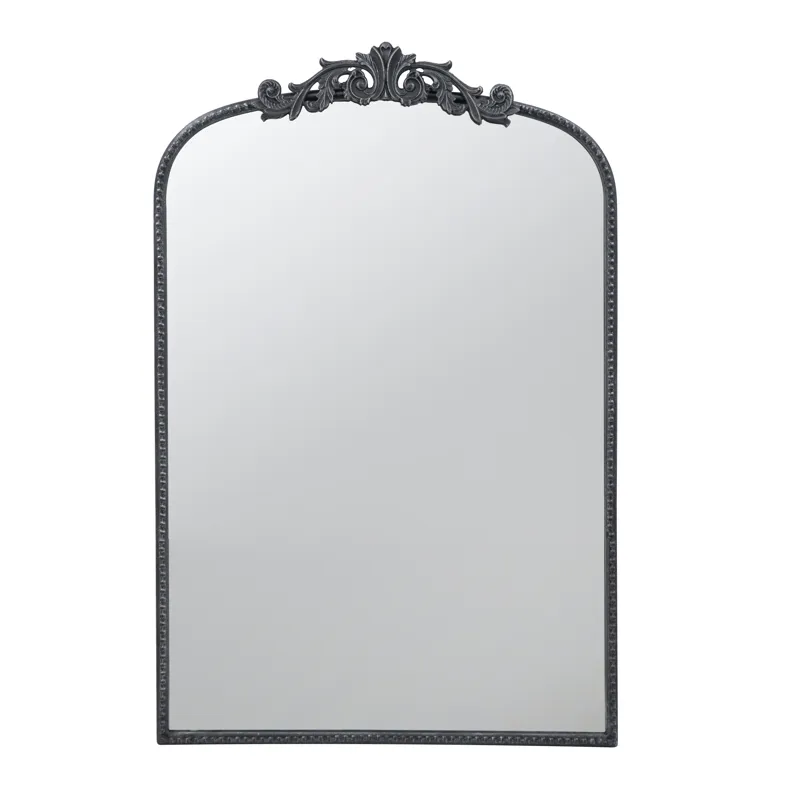 Classic Design Mirror With And Baroque Inspired Frame For Bathroom, Entryway Console Lean Against Wa
