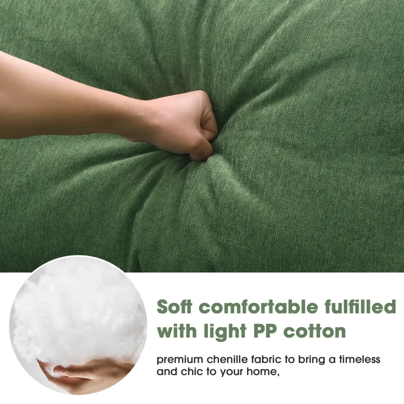 Modular Sectional Living Room Sofa Set, Modern Minimalist Style Couch, Upholstered Sleeper Sofa For 