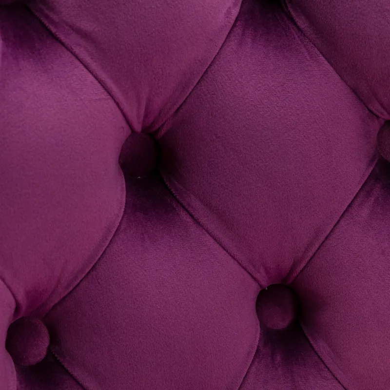 Swivel Velvet Barstools, Adjusatble Seat Height 1712PP (Set of 2) - Purple
