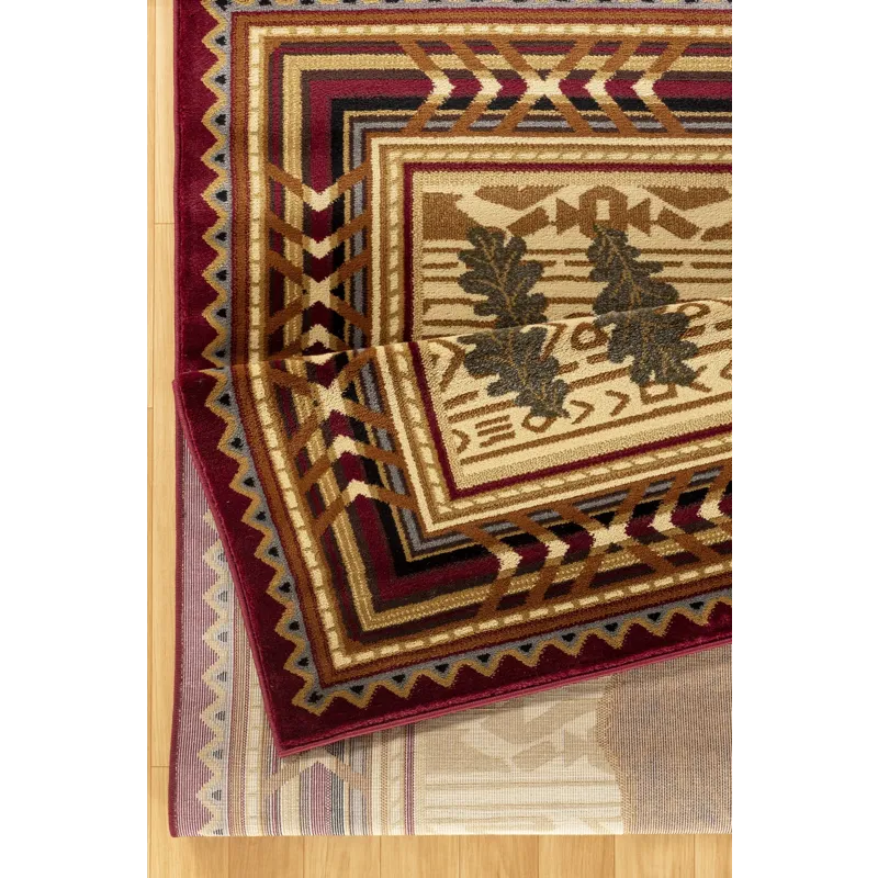 Nature\'s Nest - GC_CBL3007 Multi 2\' x 3\' Lodge Area Rug