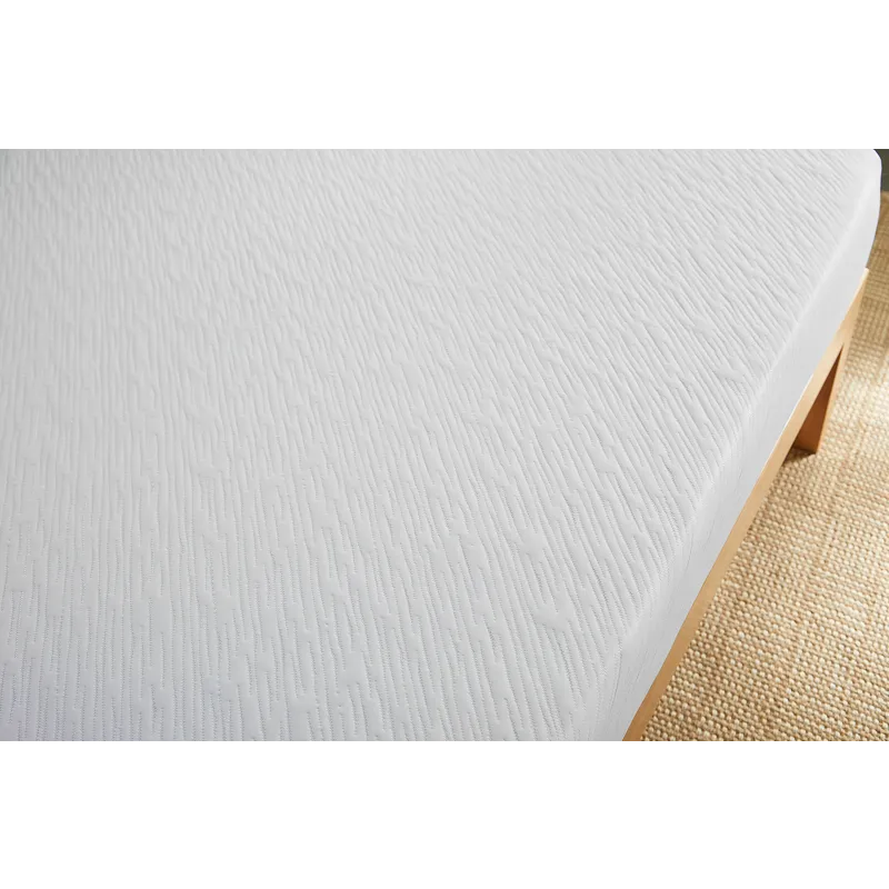 10\" Twin Memory Foam Mattress - White