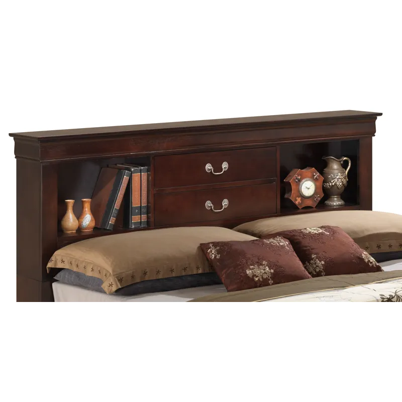 Louis Phillipe - G3125B-QSB Queen Storage Bed - Cappuccino