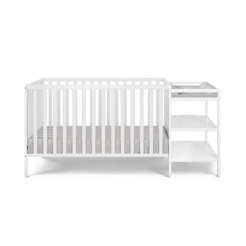 Palmer - 3-in-1 Convertible Crib / Changer Combo - White