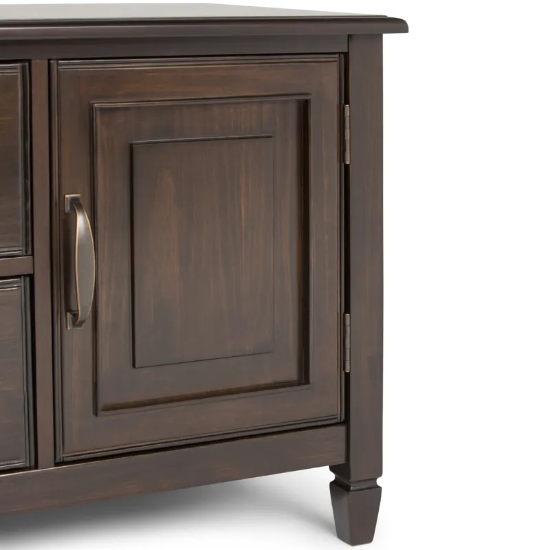 Connaught - 72\" Wide TV Stand - Dark Chestnut Brown