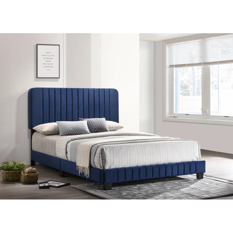 Lodi - G0409-FB-UP Full Bed - Navy Blue