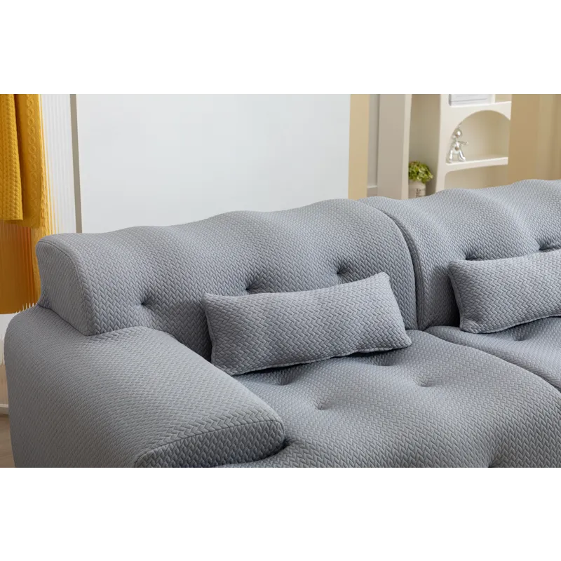 Large Size 2 Seater Sofa, Pure Foam Comfy Sofa Couch, Modern Lounge Sofa For Living Room, Apartment 