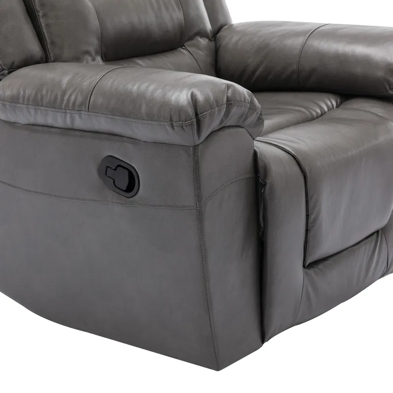 2 Seater Home Theater Recliner Manual Recliner Chair With A Storage Box And Two Cup Holders For Livi