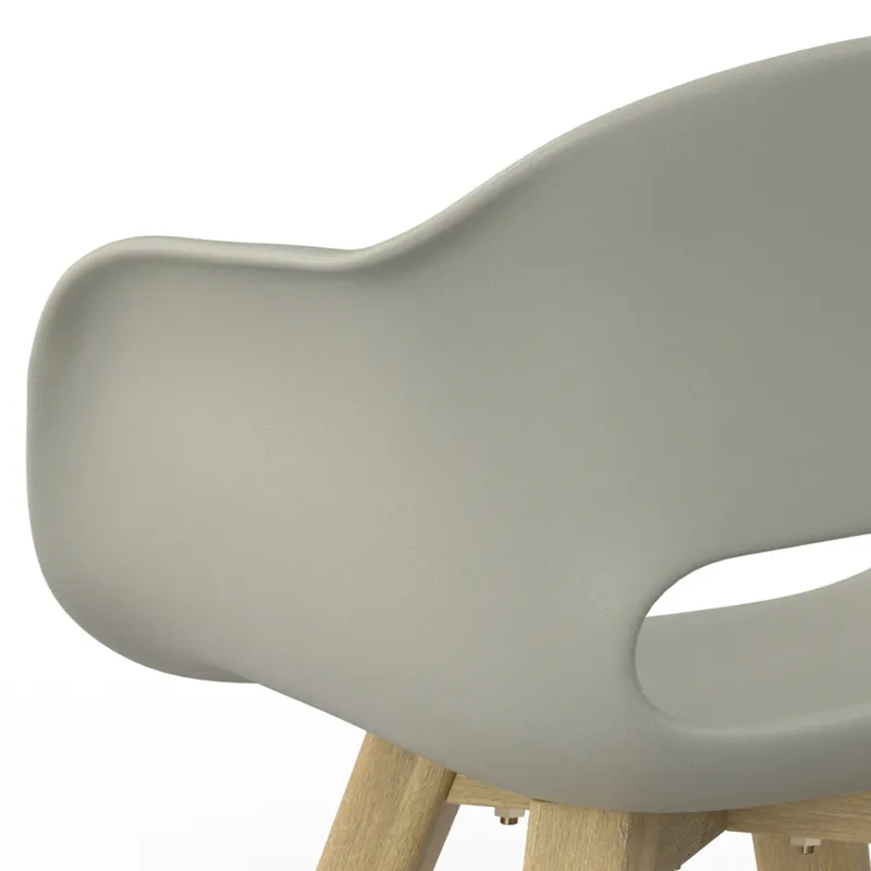 Kona - Outdoor Dining Chair in Plastic (Set of 2) - Taupe