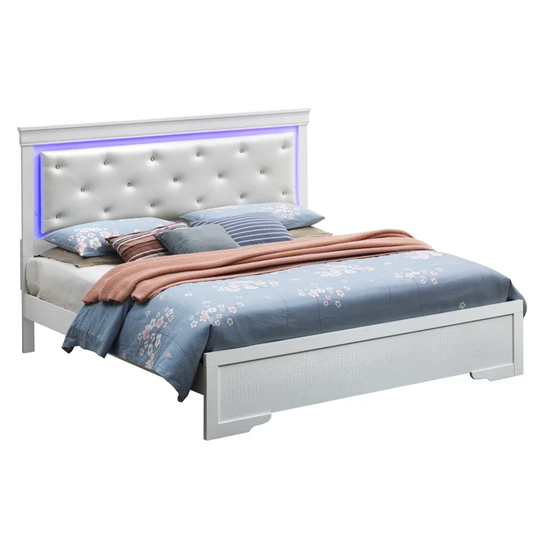 Lorana - G6590C-FB3 Full Bed - Silver Champagne