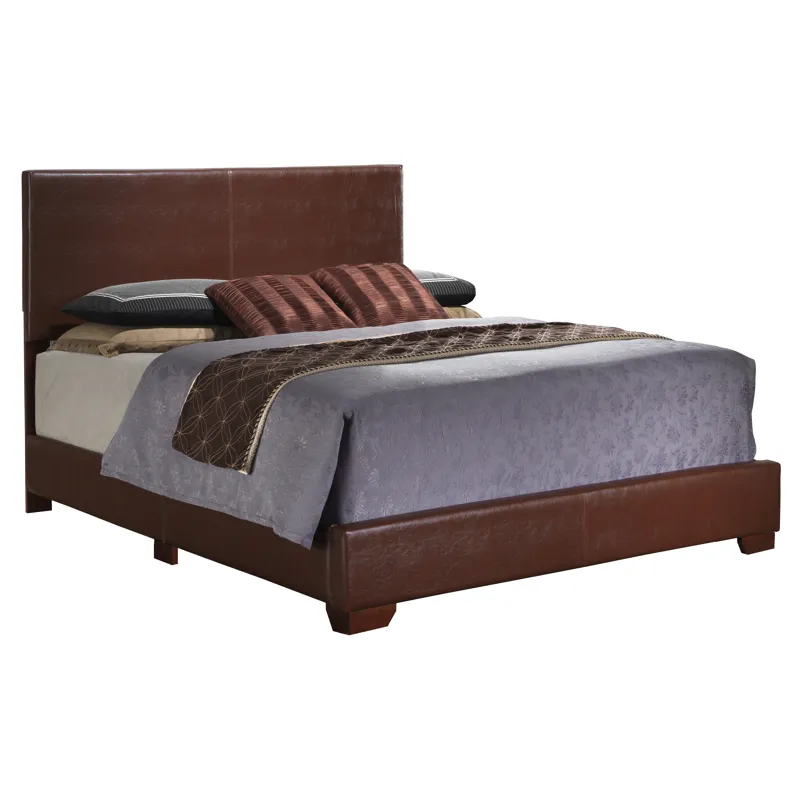Aaron - G1855-QB-UP Queen Bed - Light Brown