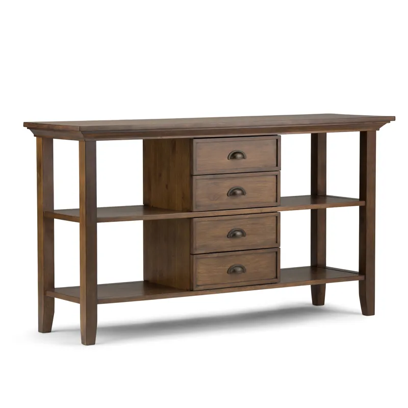Redmond - Console Sofa Table - Rustic Natural Aged Brown