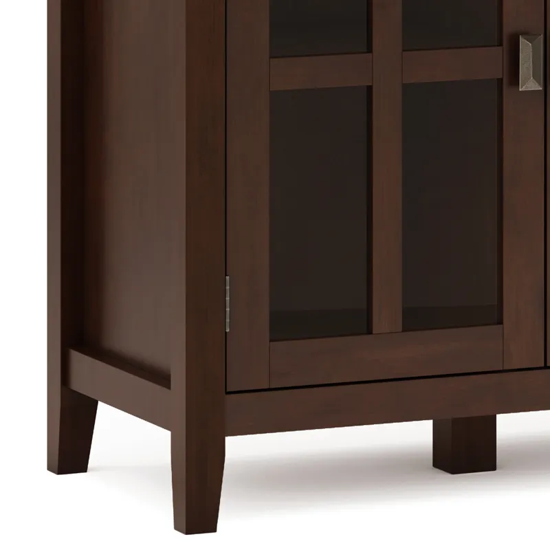 Artisan - Wide 4 Door Storage Cabinet - Russet Brown
