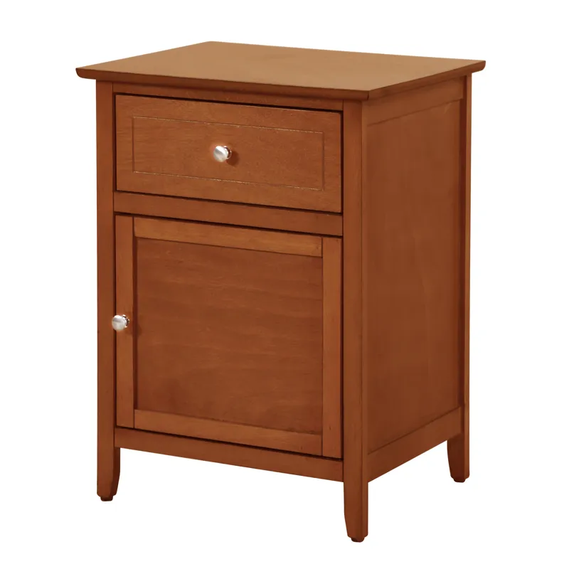 Izzy - G1414-N-60 1 Drawer /1 Door Nightstand - Oak