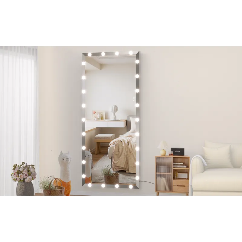 Hollywood - Full Length Mirror With Lights Oversized Full Body Vanity Mirror With 3 Color Modes Ligh