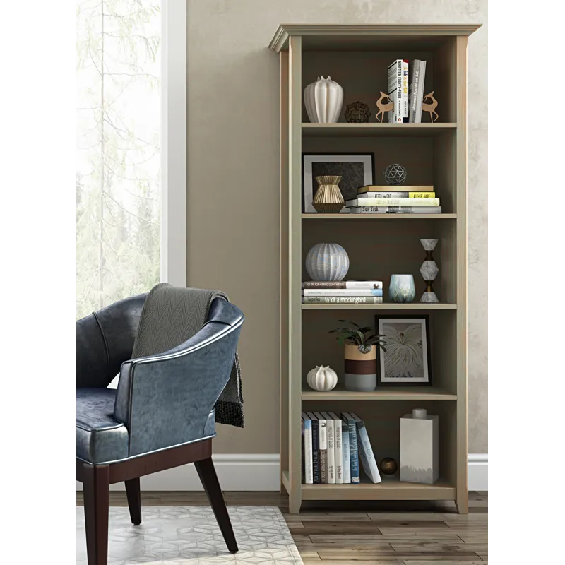 Amherst - 5 Shelf Bookcase - Distressed Grey