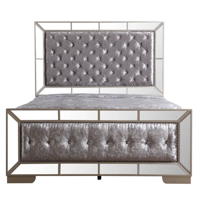 Hollywood Hills - Queen Bed - Silver Champagne